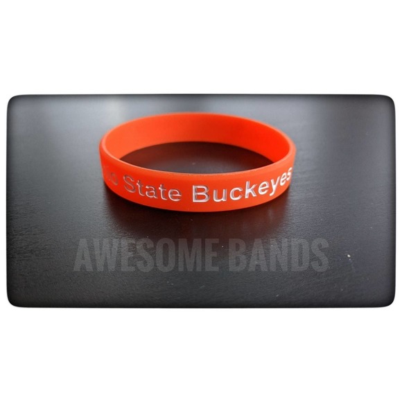 Ohio State Buckeyes 4 Silicone Wristband Set New - Picture 6 of 6